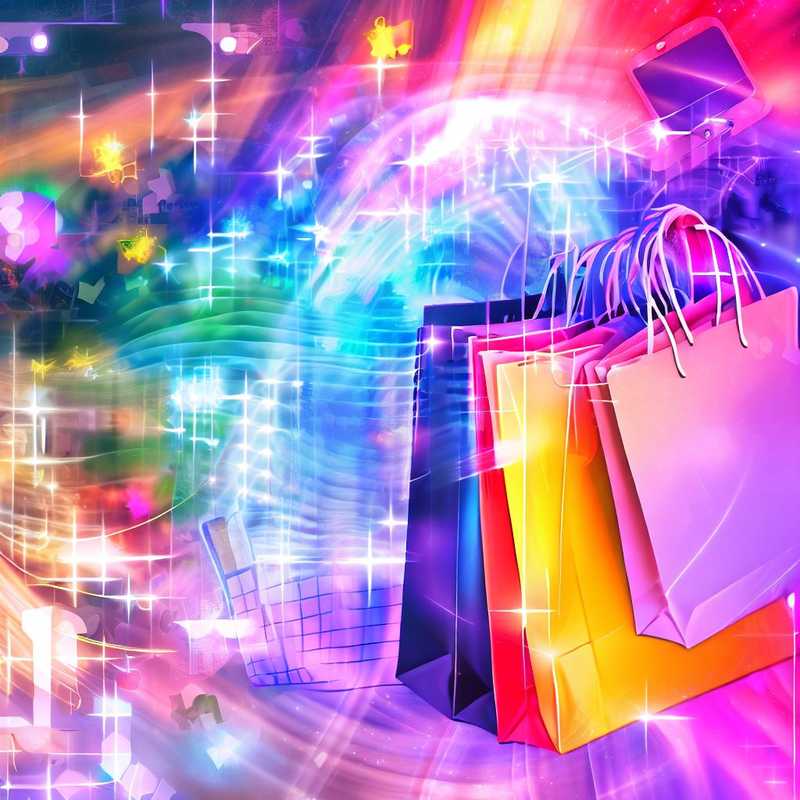 Shopping planning digital art, using more festive colors